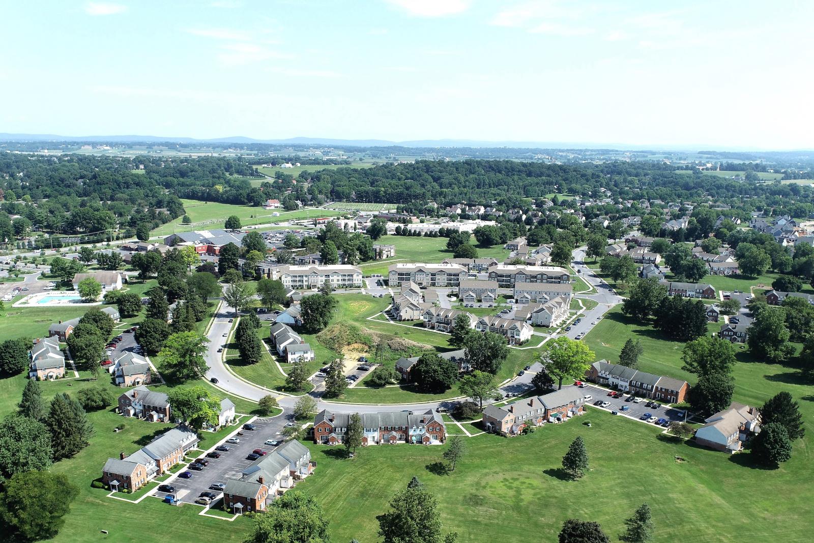 voh community drone shot.