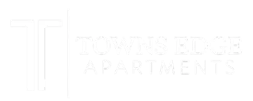 Capital T, Towns Edge Apartments Logo White letters