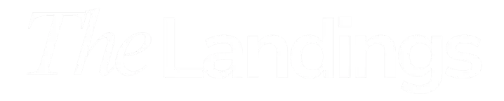 Graphic text: The Landings